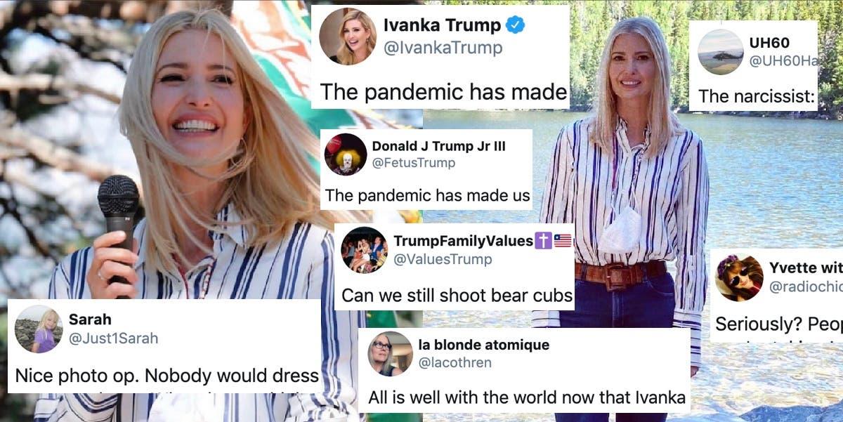 Ivanka Trump causes outrage with taxpayer funded lake photoshoot in ...