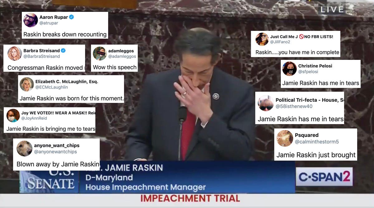 Viewers Break Down In Tears After Jamie Raskins Heartbreaking Impeachment Speech