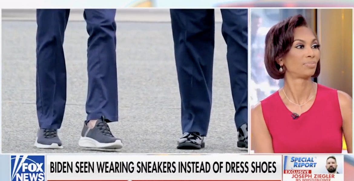 MAGA FOOT-POLICE: Fox News just CAN'T BELIEVE that Biden wears sneakers