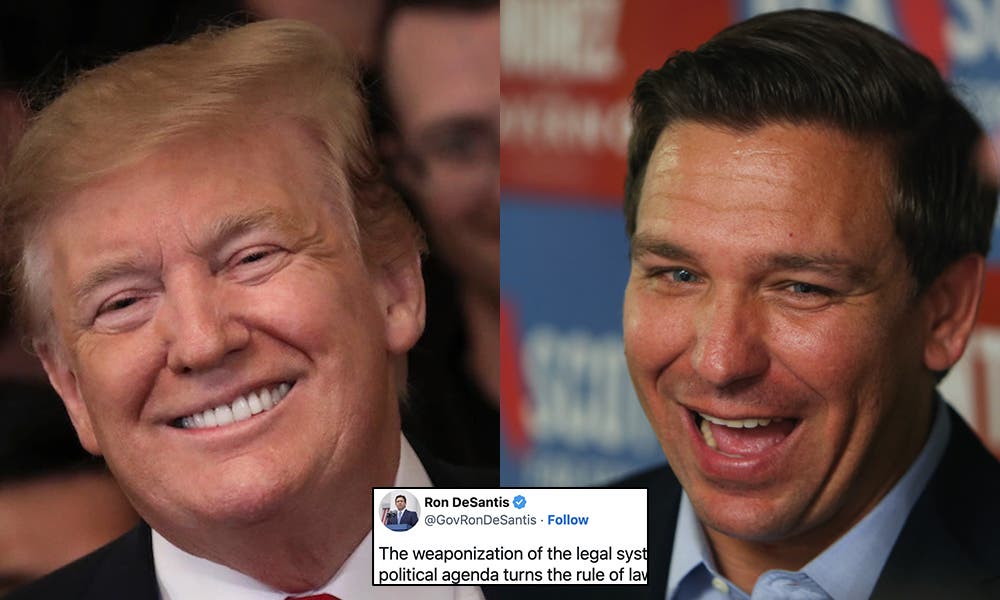 FLIP-FLOP: Florida governor pledges to abuse power for Trump after indictment lands